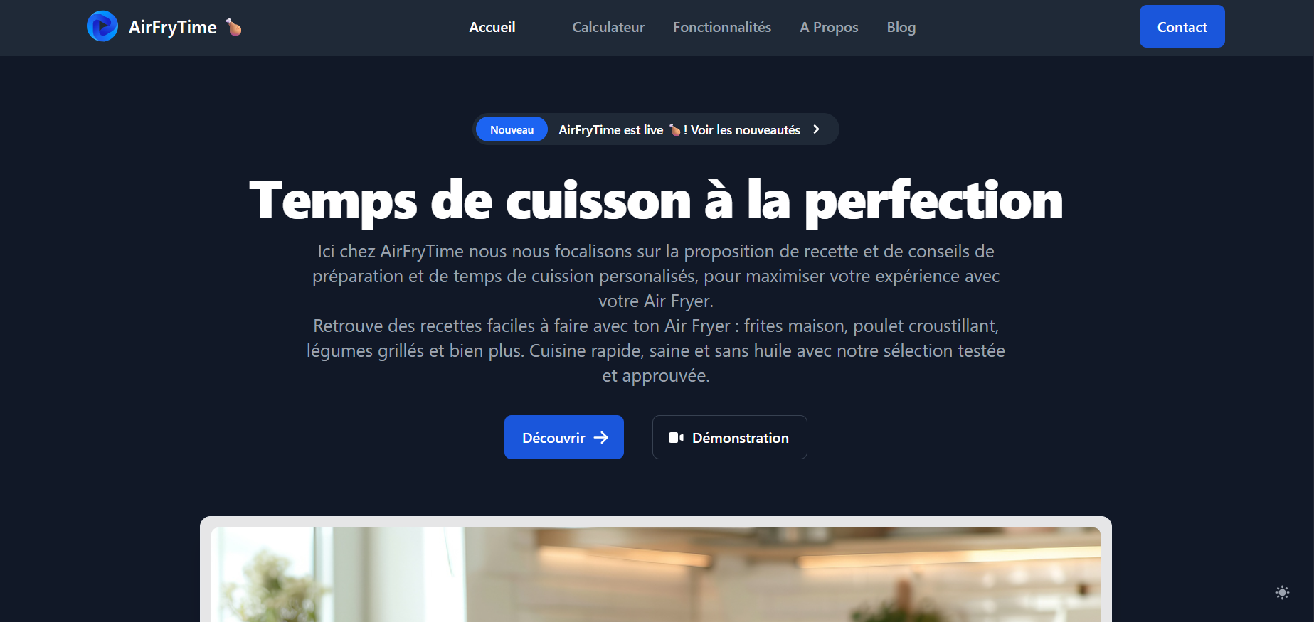 Capture d'écran de l'application Air Fryer CalculatorAir Fryer Calculator
