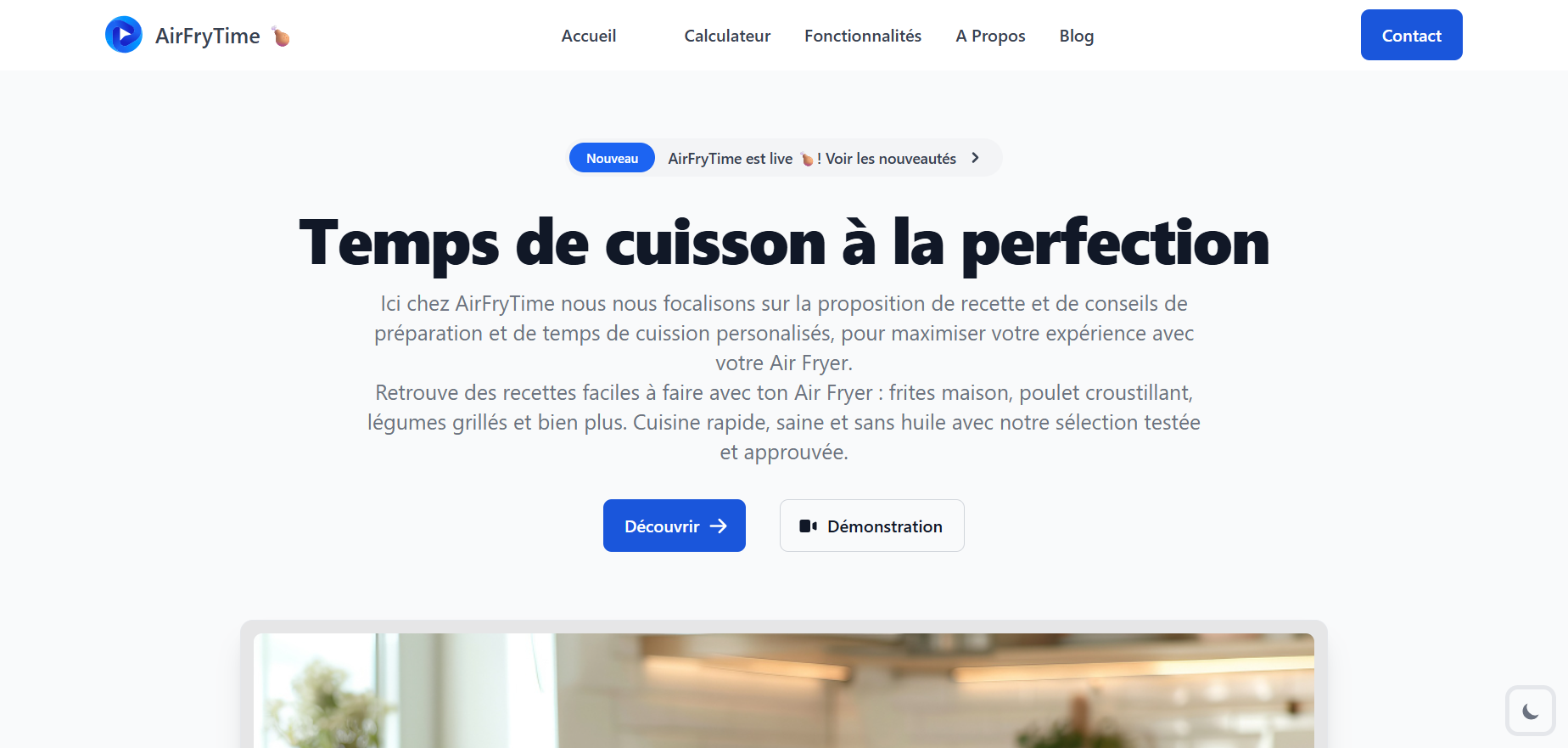 Capture d'écran de l'application Air Fryer CalculatorAir Fryer Calculator