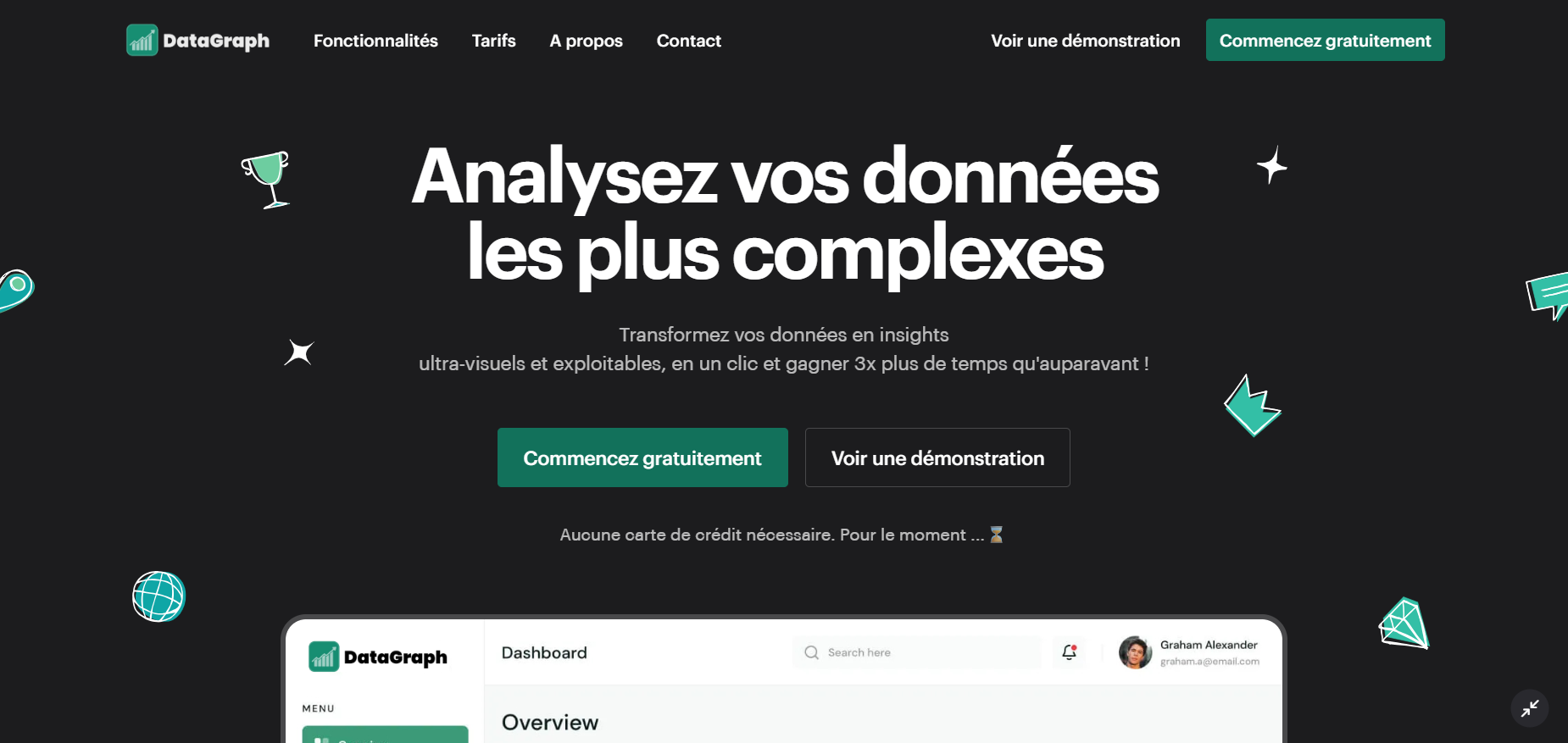 Capture d'écran de l'application DatagraphDatagraph