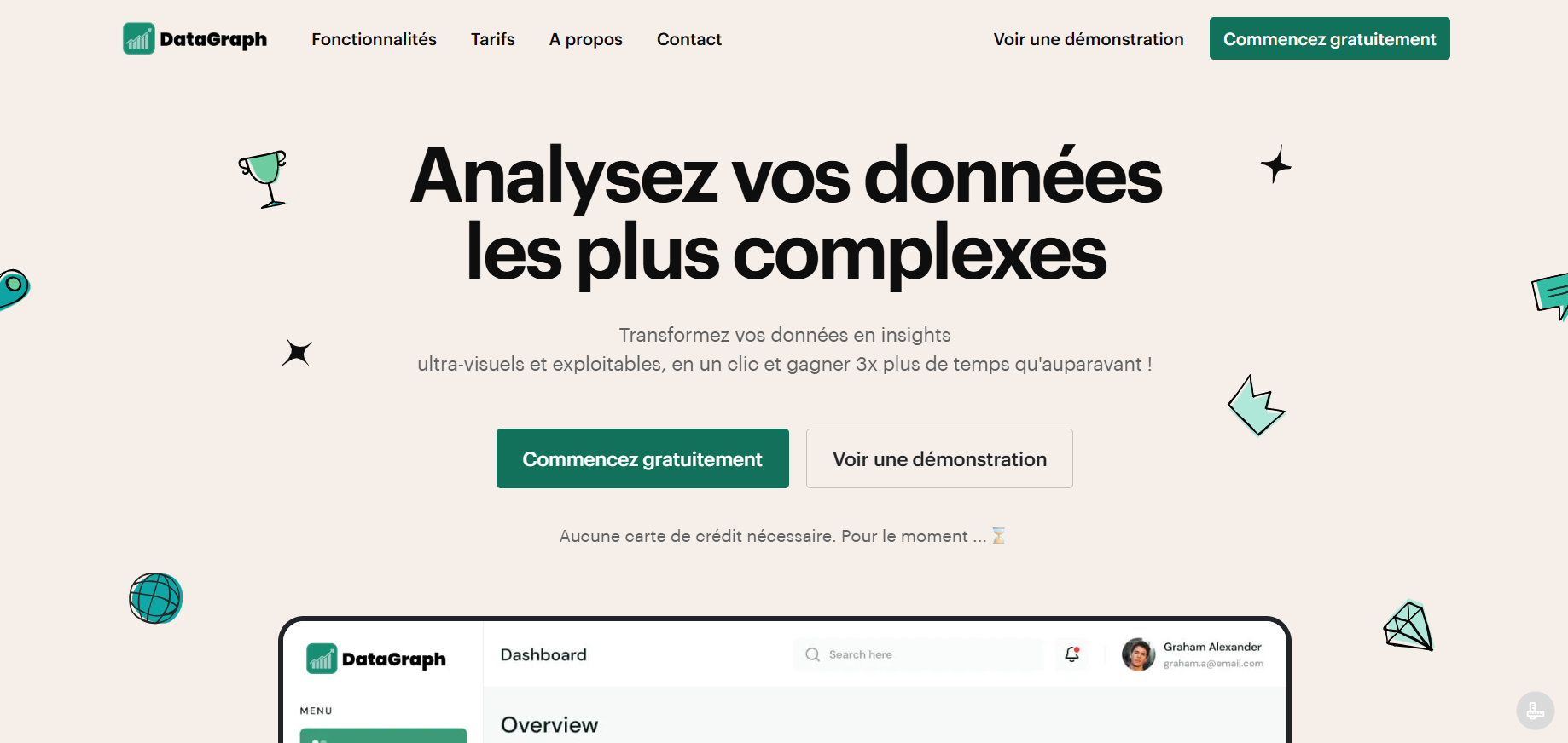 Capture d'écran de l'application DatagraphDatagraph