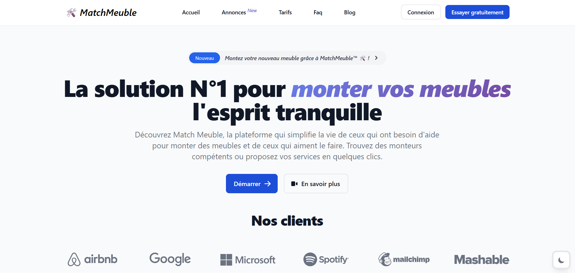 Capture d'écran de l'application Match MeubleMatch Meuble