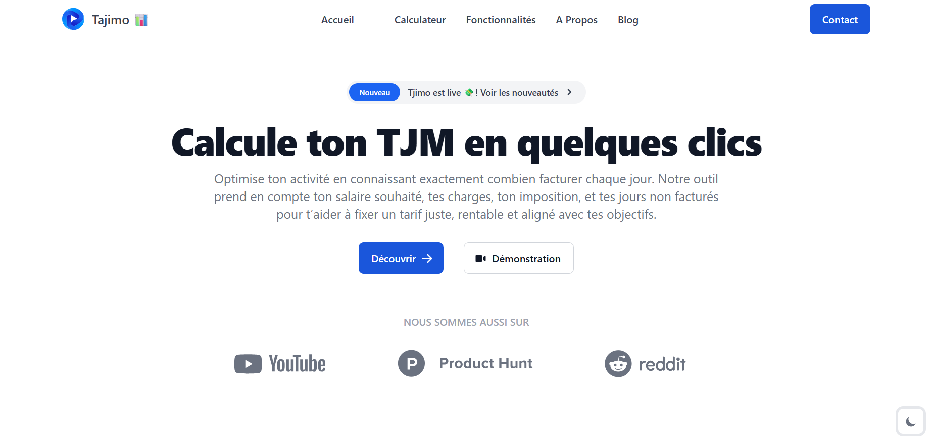 Capture d'écran de l'application TajimoTajimo