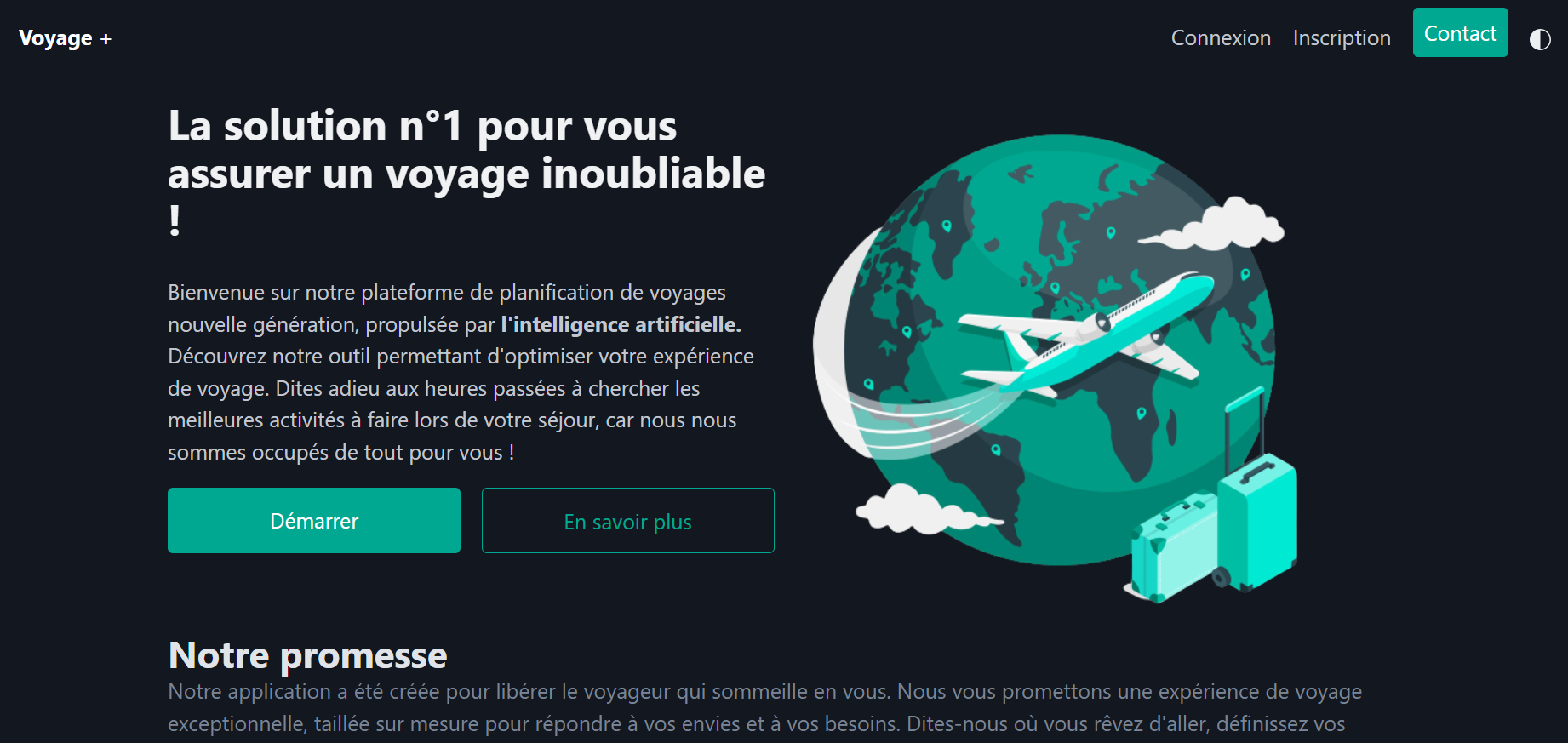 Capture d'écran de l'application voyageur plusVoyageur+